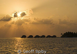 water chalets, Maldives by Geoff Spiby 